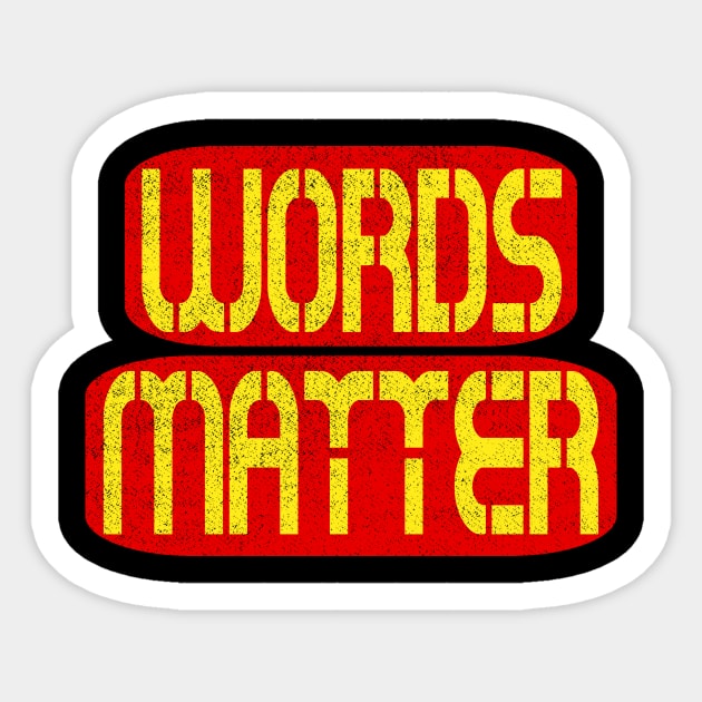 Words Matter Sticker by Ipul The Pitiks